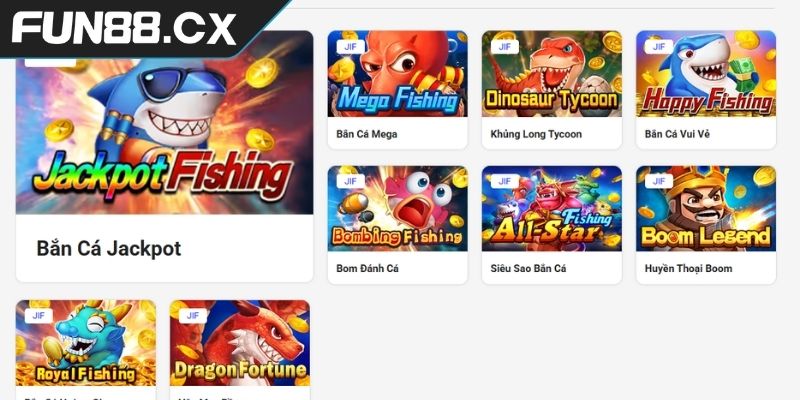 Tổng quan về thế giới bắn cá JILI FUN88