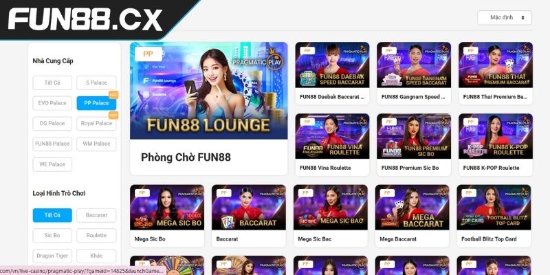 Tổng quan về Casino PP FUN88